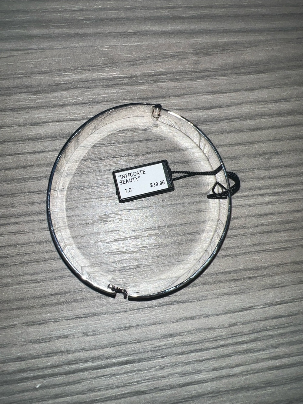 Intricate Beauty Silver-Tone Bangle Bracelet - Women's Accessory